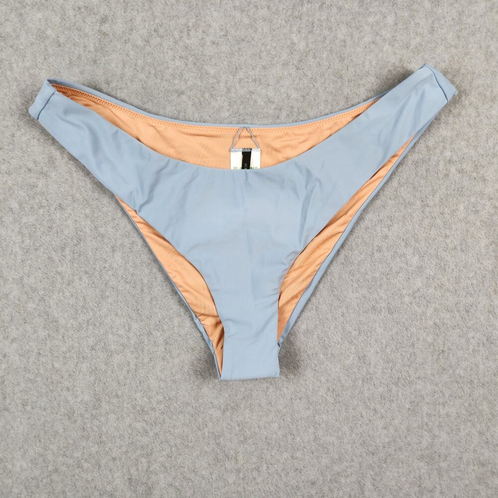 🌼NWT J.Crew Swim Bottom Size Large Blue BC125 Curved Waist Cheeky Bikini